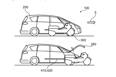 Ford планирует создать автомобиль с встроенным мотоциклом