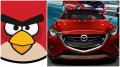 12.03.2014 - Дизайнеры Mazda 2 вдохновились Angry Birds
