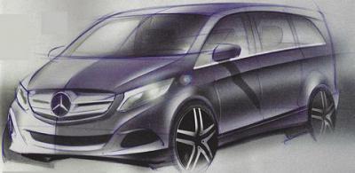 Mercedes-Benz Viano - первые скетчи