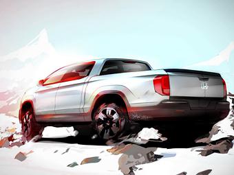 Honda показала тизер пикапа Ridgeline